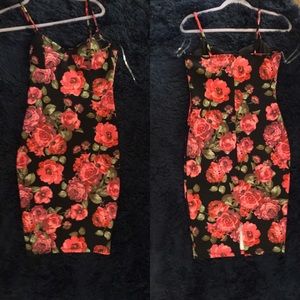 Floral bodycon